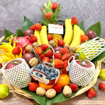 Corbeille de fruits exotiques